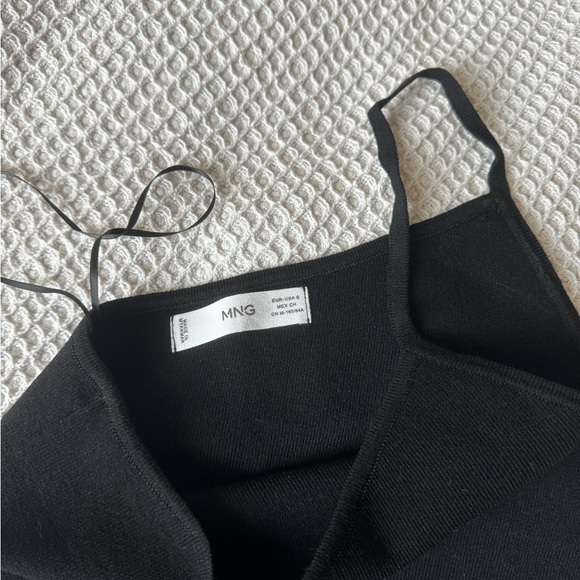 Mango one shoulder asymmetrical black top SMALL - Picture 4 of 7